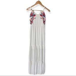 White Tiered Maxi Dress